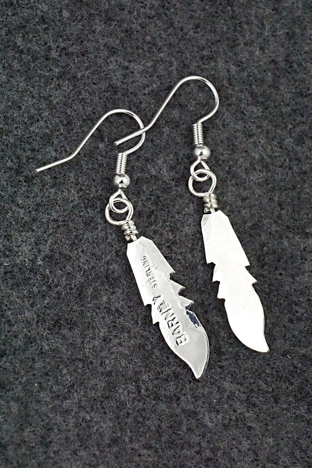Turquoise & Sterling Silver Inlay Earrings - Allen Barney