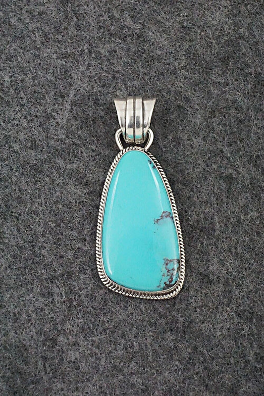 Turquoise and Sterling Silver Pendant - Sharon McCarthy