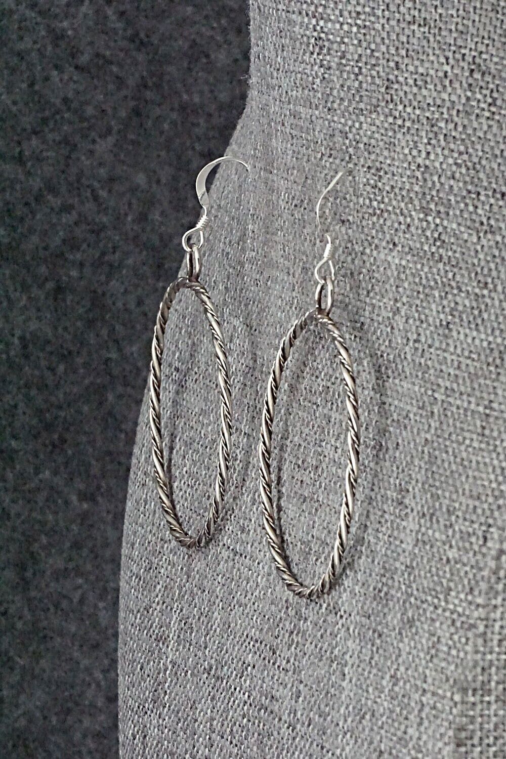 Sterling Silver Hoop Earrings - Caroline Tsosie