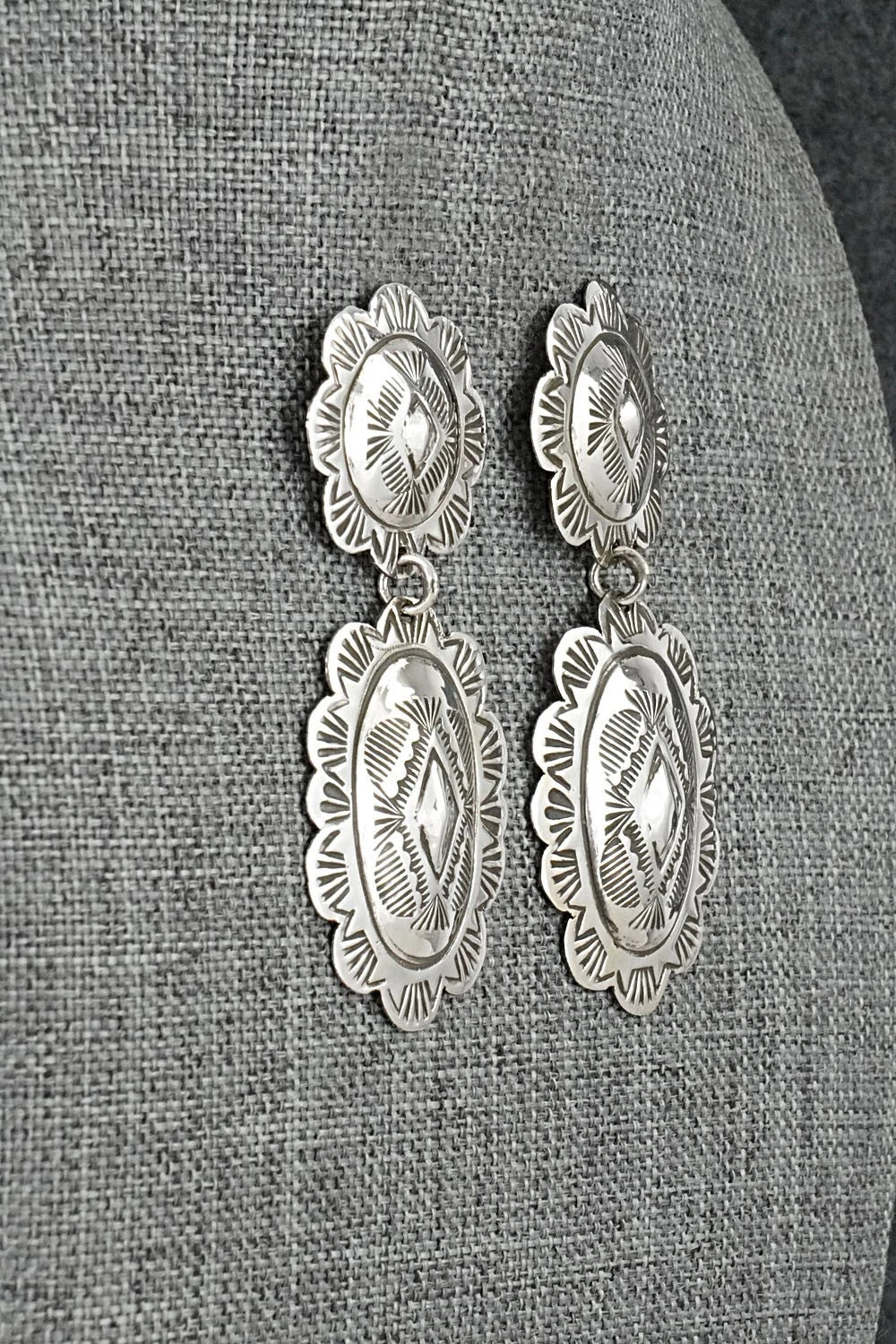 Sterling Silver Earrings - Bertha Begay