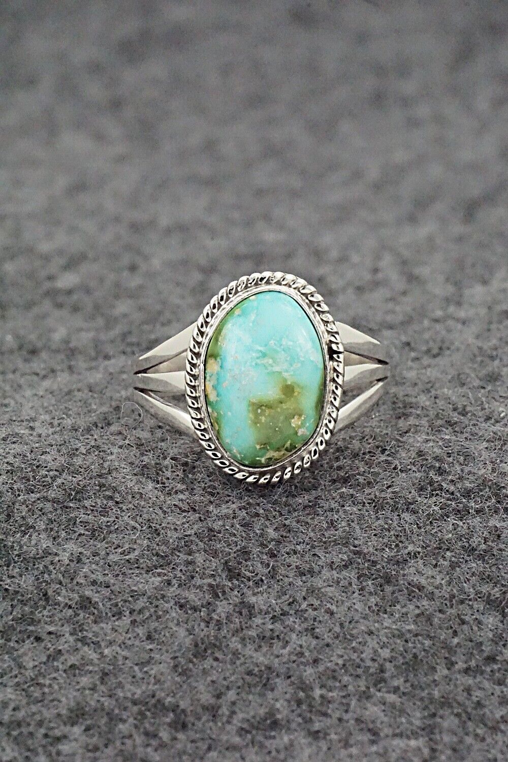 Turquoise & Sterling Silver Ring - Alice Rose Saunders - Size 8.25