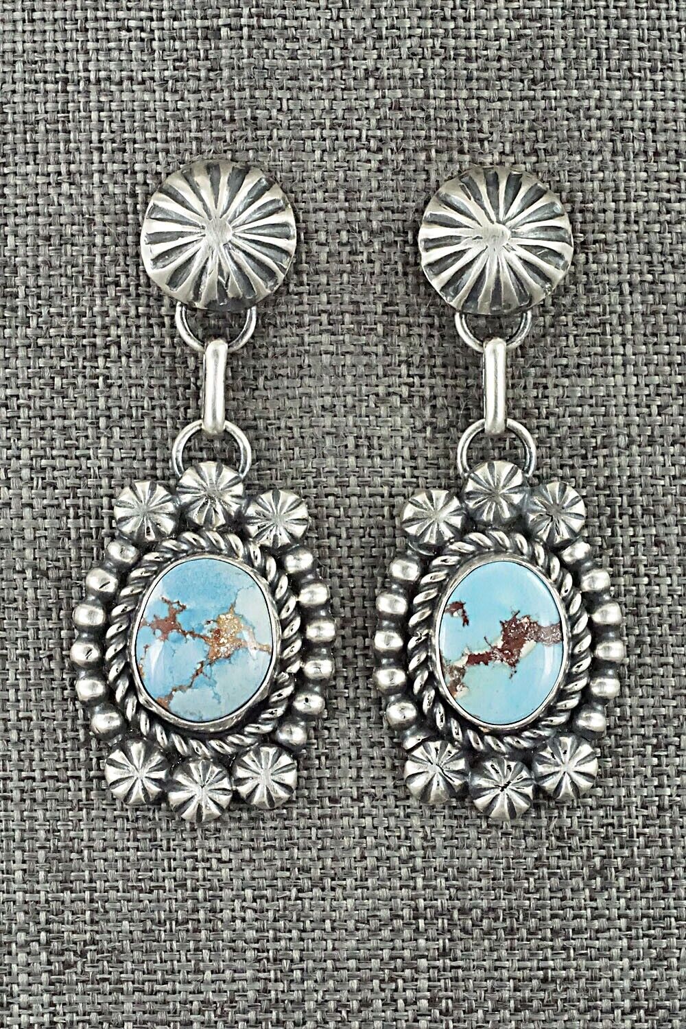 Turquoise & Sterling Silver Pendant and Earrings Set - Jeff James
