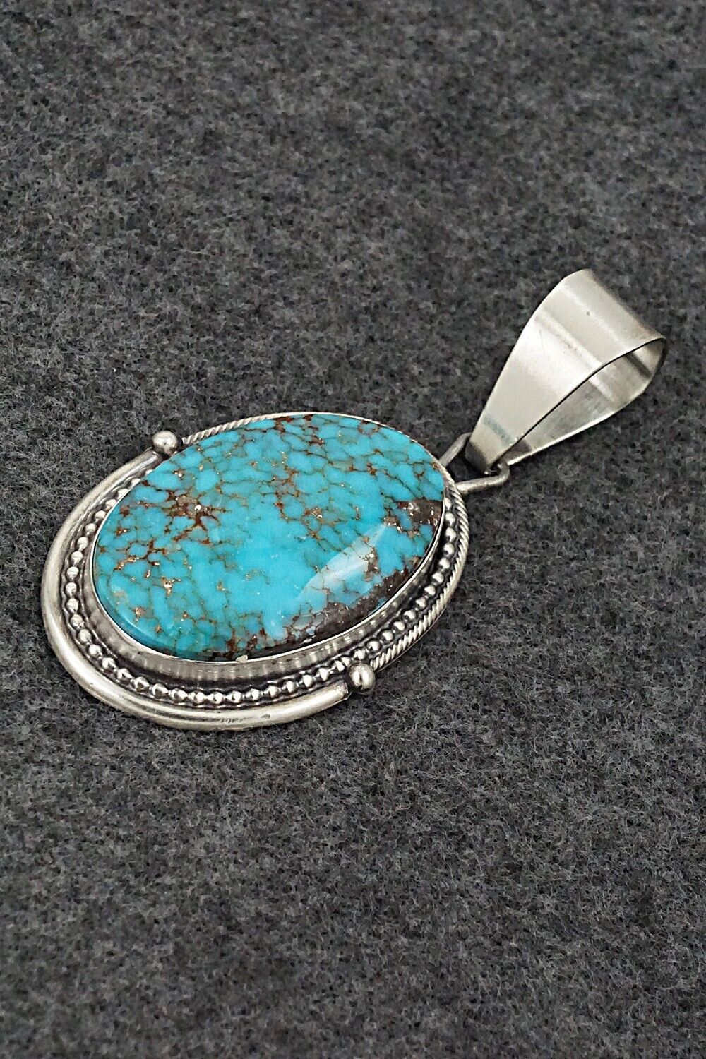 Turquoise & Sterling Silver Pendant - Daniel Benally