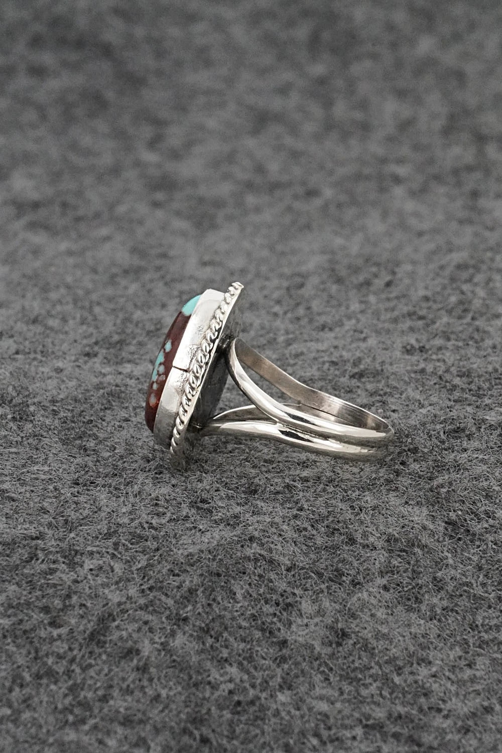 Turquoise & Sterling Silver Ring - Eugene Gruber - Size 5