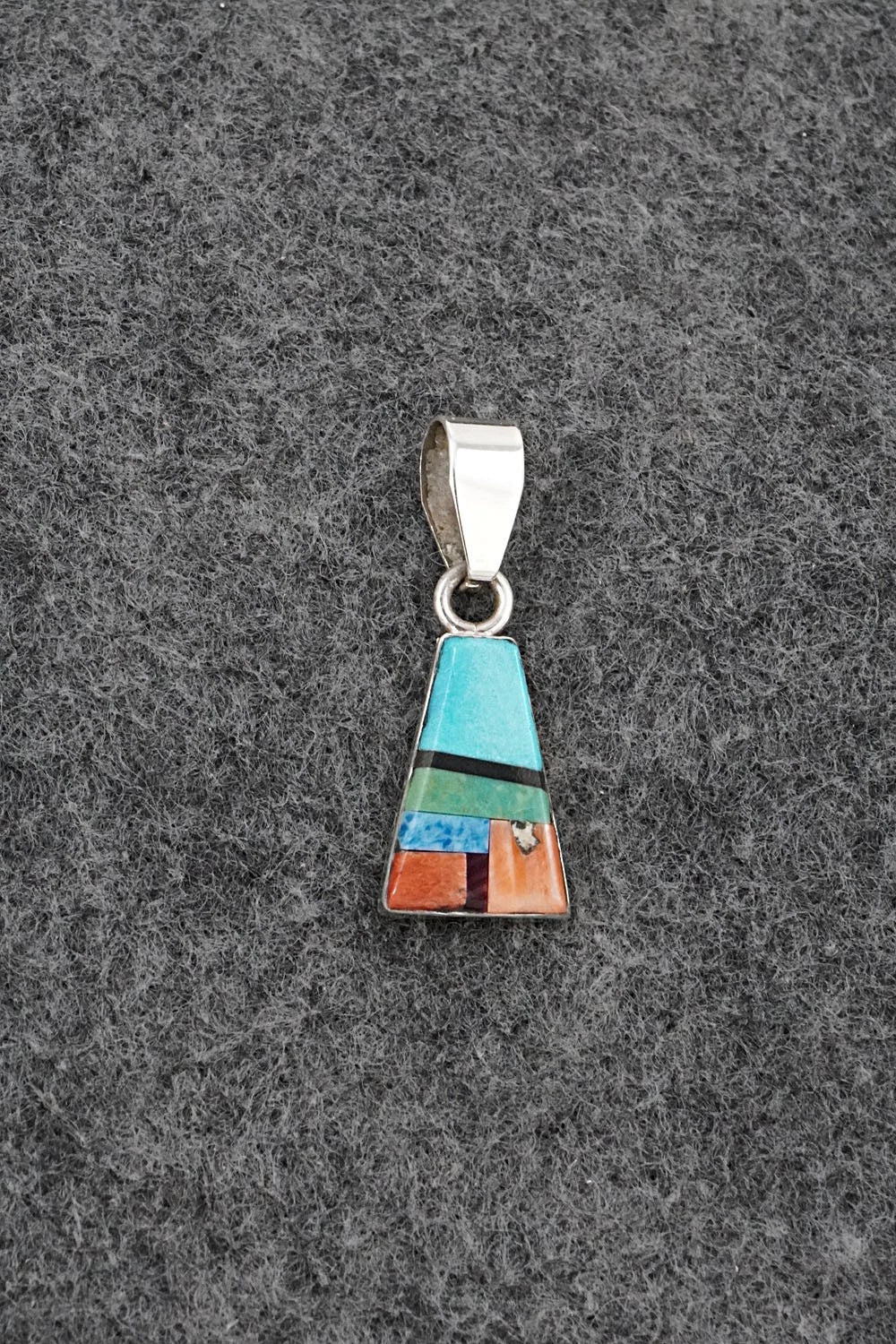 Multi Stone & Sterling Silver Pendant - Priscilla Smith