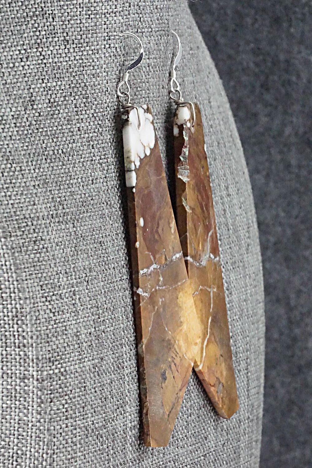 Wild Horse & Sterling Silver Earrings - Francis Garcia