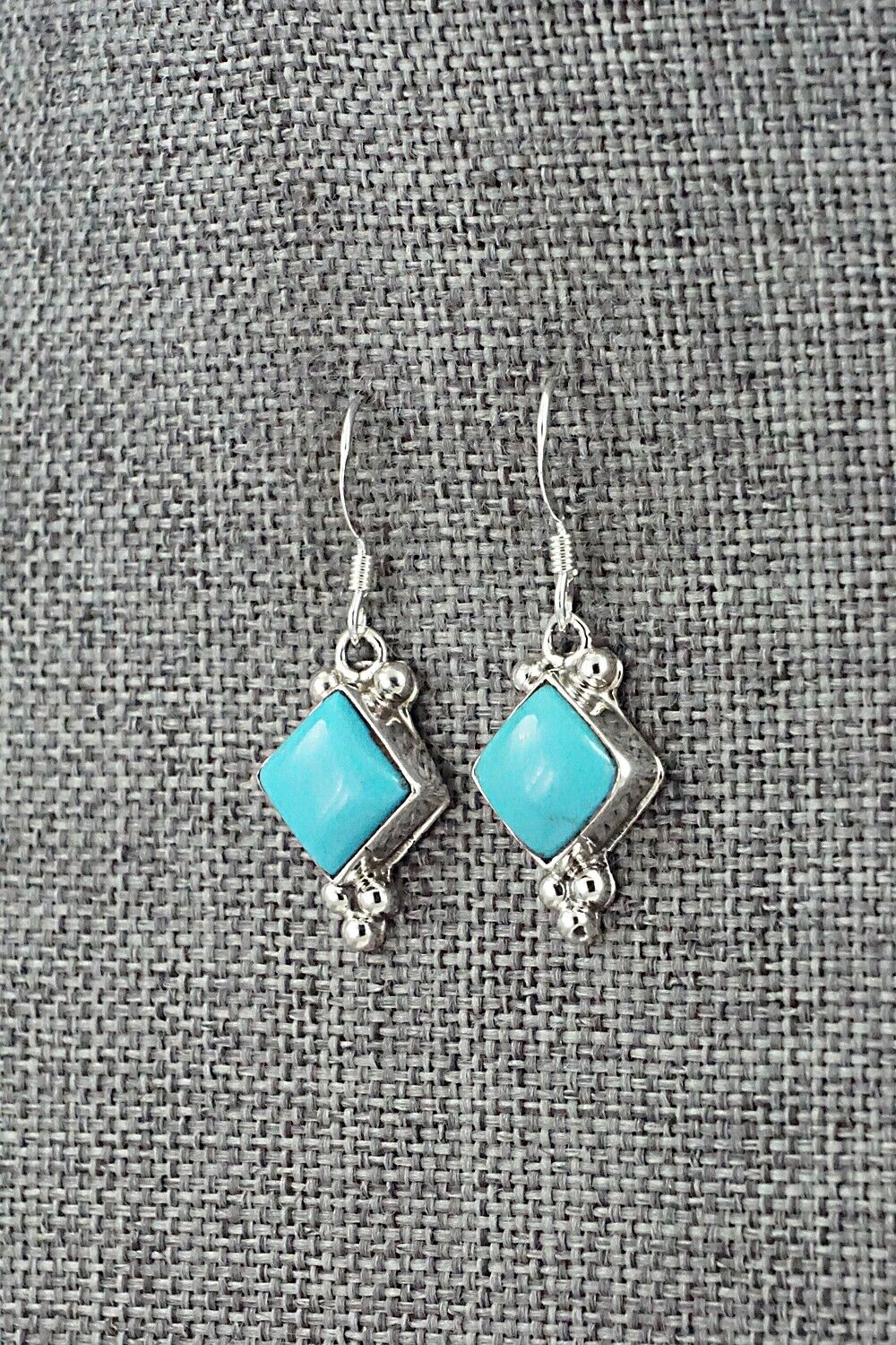 Turquoise and Sterling Silver Earrings - Sharon McCarthy