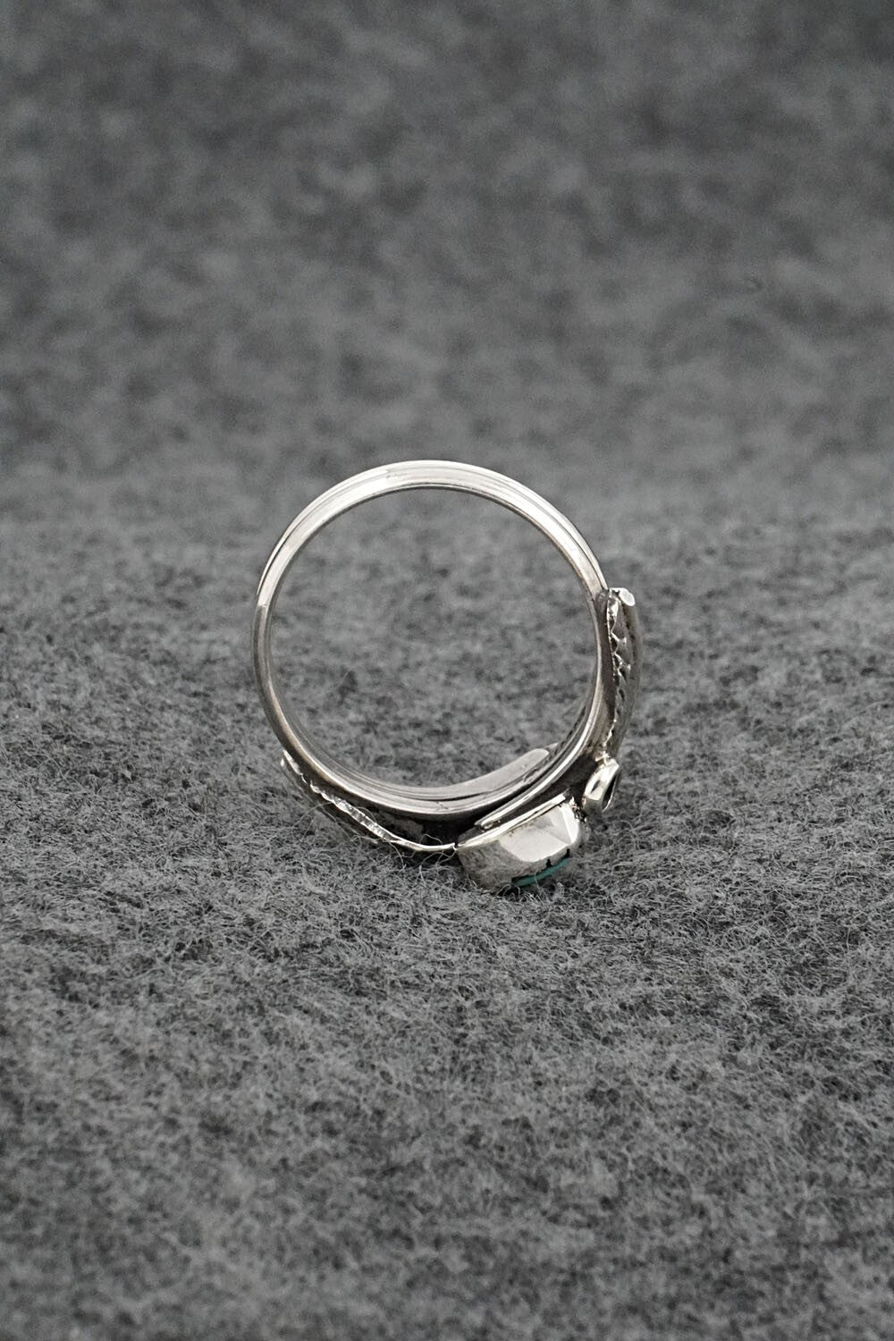 Turquoise & Sterling Silver Ring - Harry B. Yazzie - Size 7