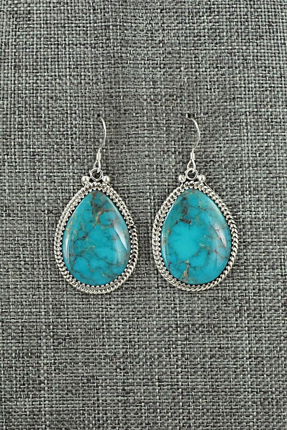 Turquoise & Sterling Silver Earrings - Sharon McCarthy