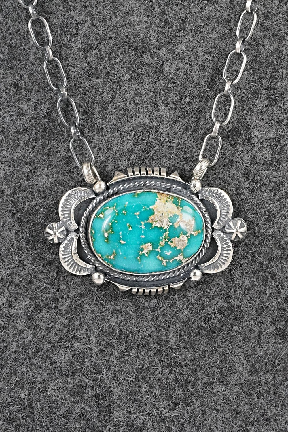 Turquoise & Sterling Silver Necklace - Daniel Benally
