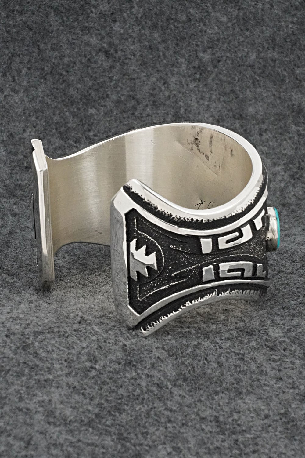 Turquoise & Sterling Silver Vintage Bracelet - Thomas Singer