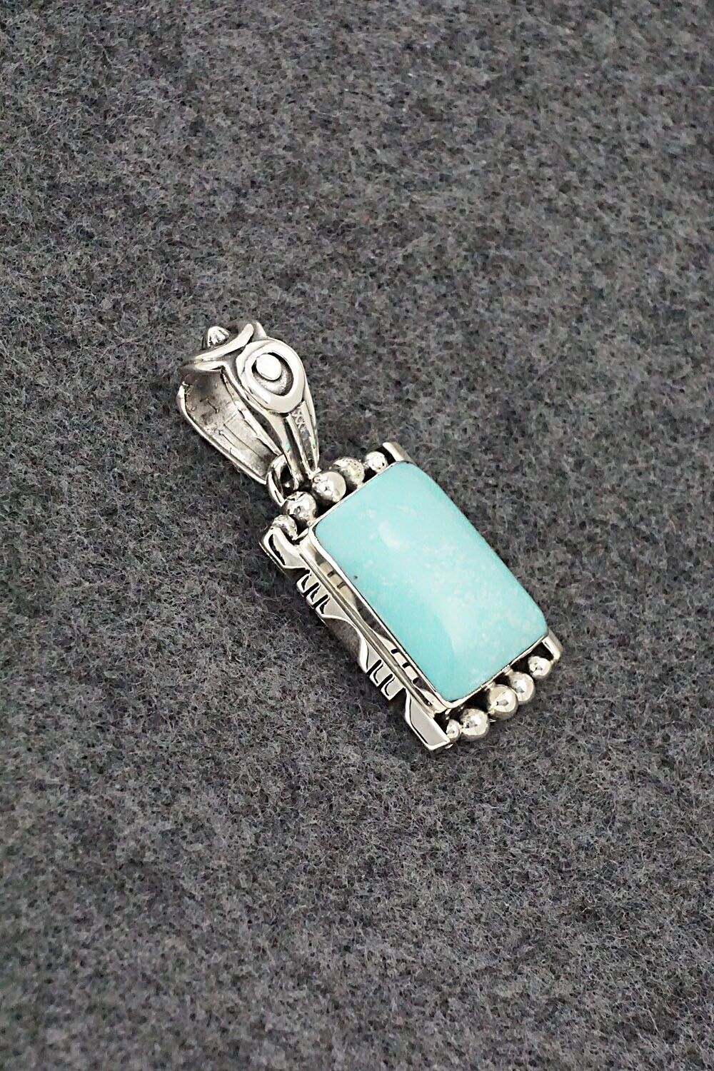 Turquoise & Sterling Silver Pendant - Phyllis Smith