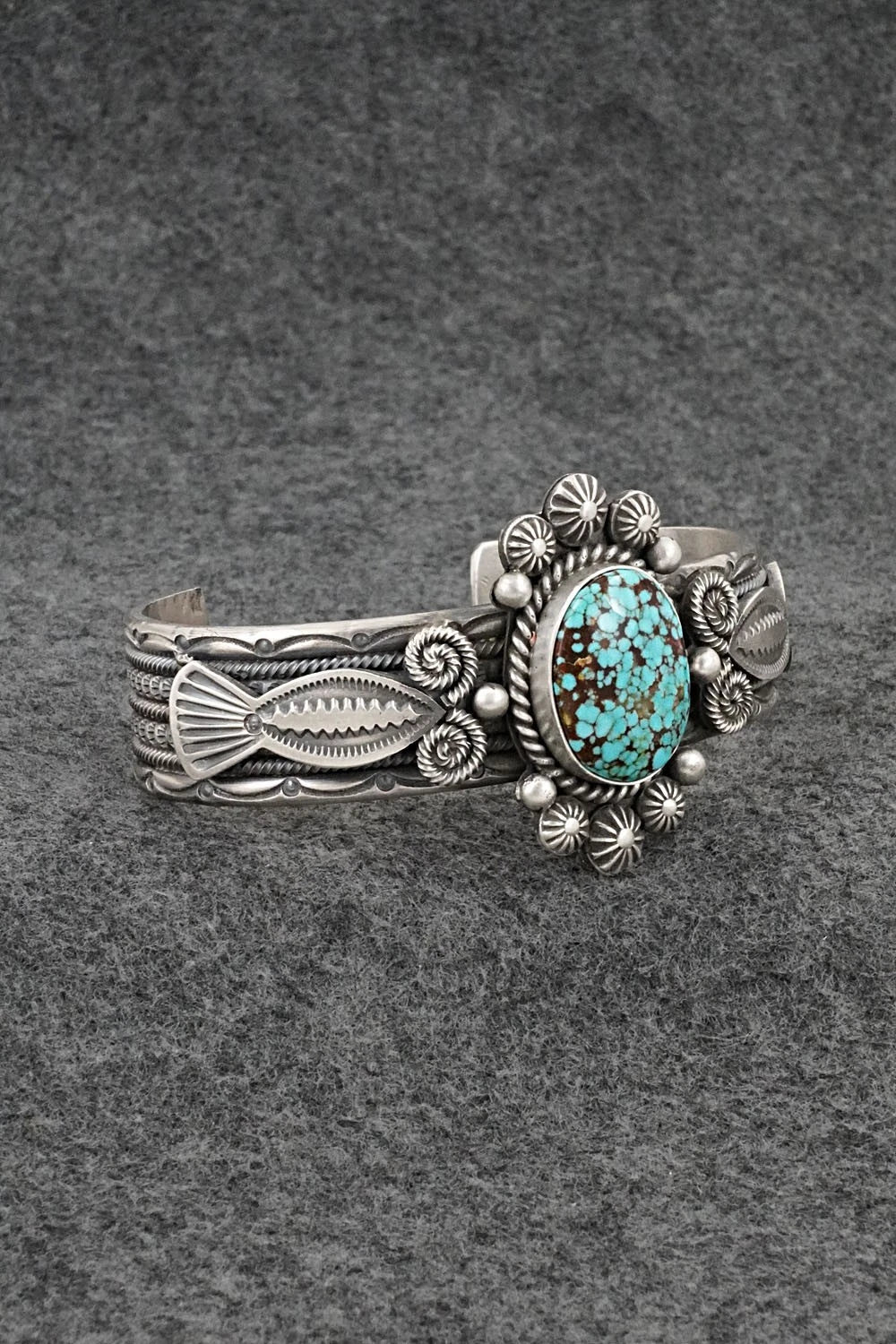 Turquoise & Sterling Silver Bracelet - Michael Calladitto