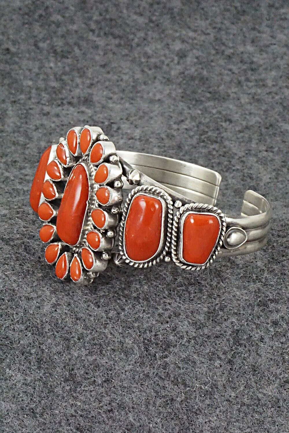 Coral & Sterling Silver Bracelet - Derrick Gordon
