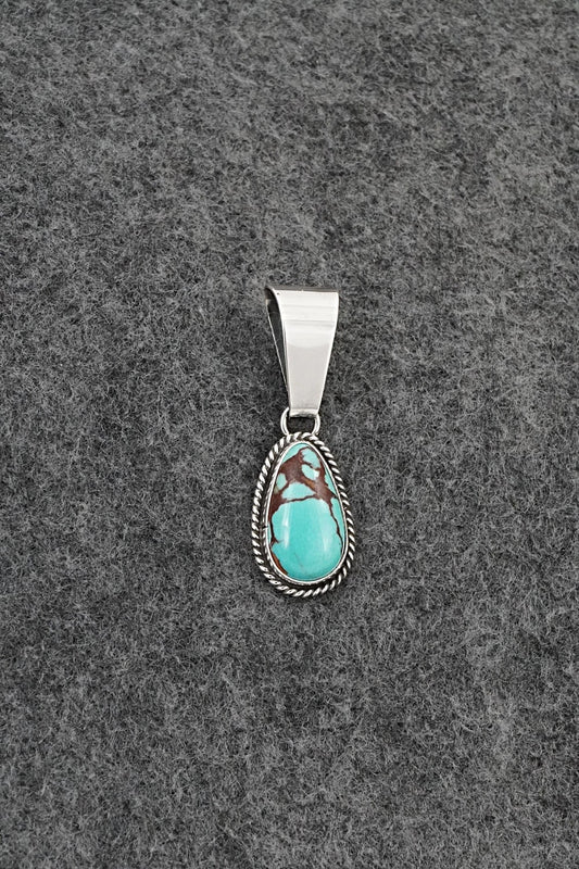 Turquoise & Sterling Silver Pendant - Eugene Gruber