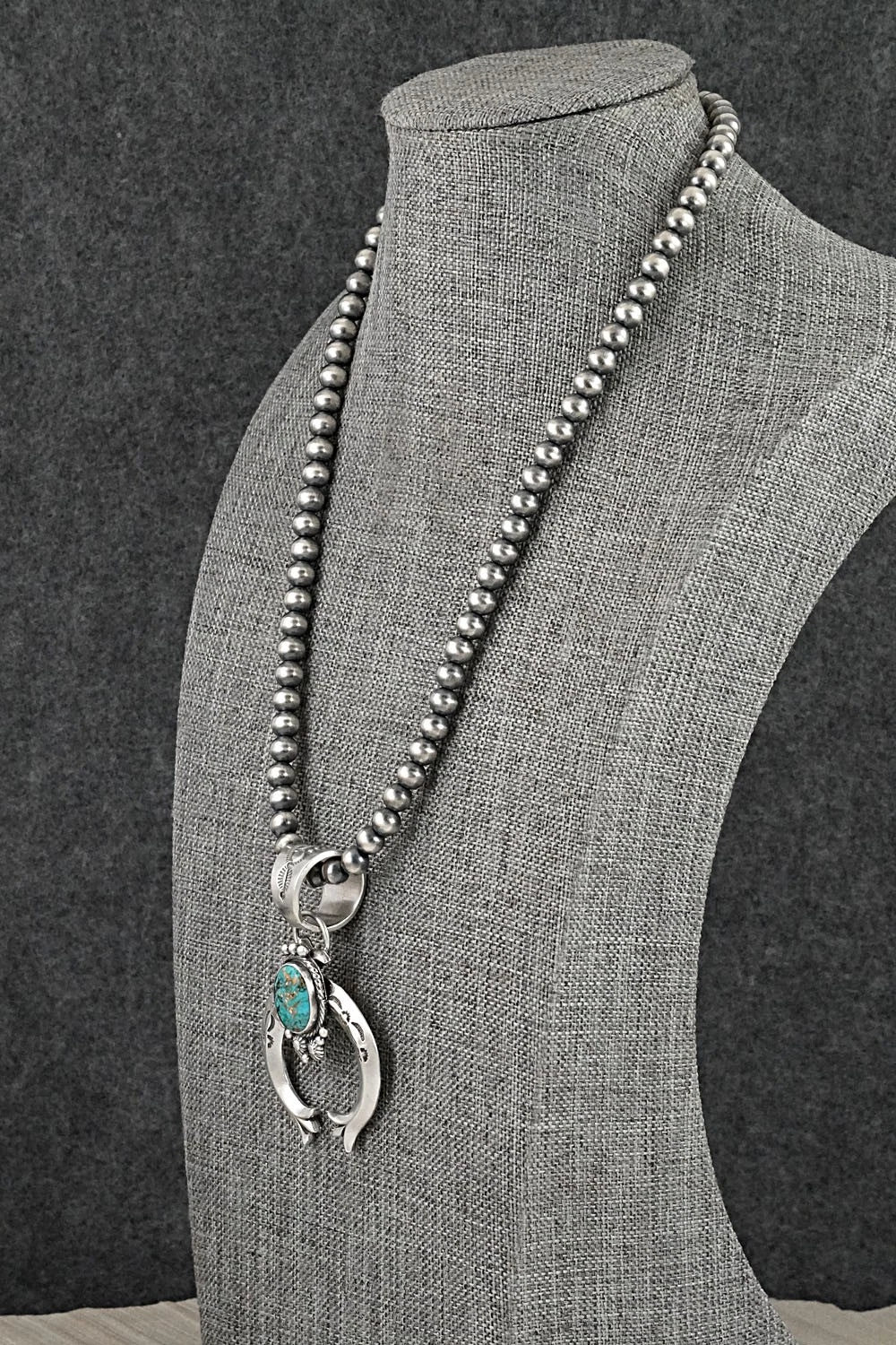 Turquoise & Sterling Silver Necklace - Samuel Yellowhair