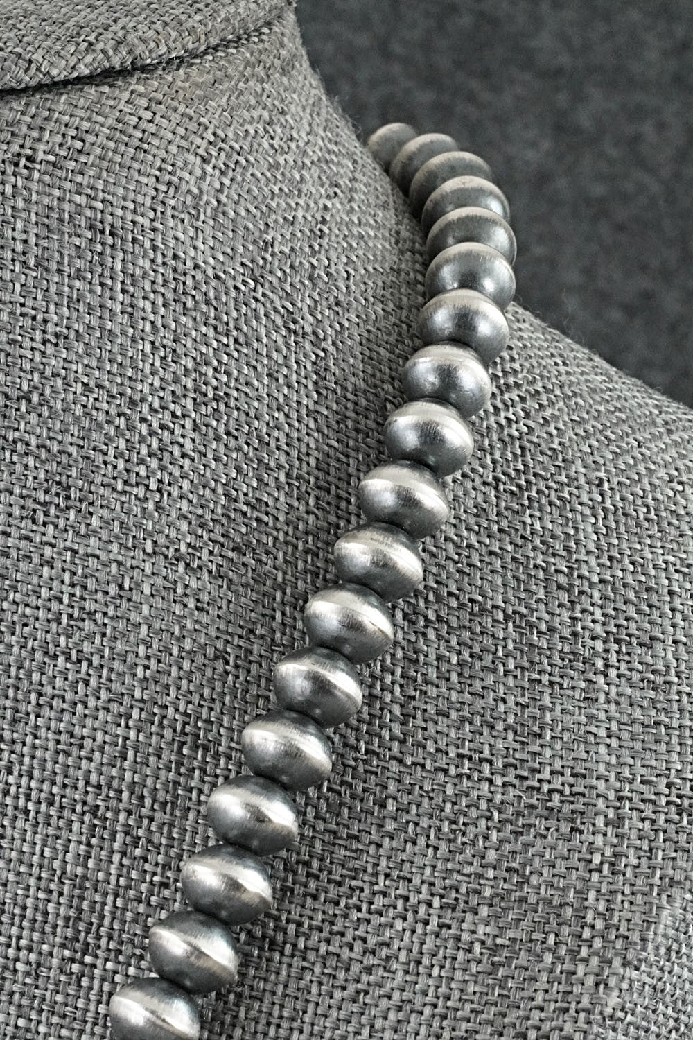 Sterling Silver Navajo Pearl Necklace 18" - Tonisha Haley