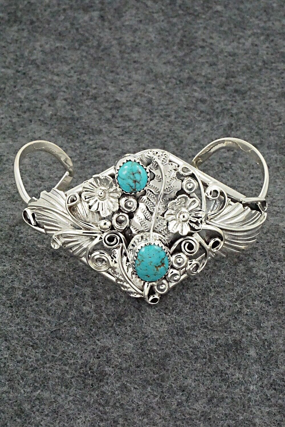 Turquoise & Sterling Silver Bracelet - Harry Yazzie