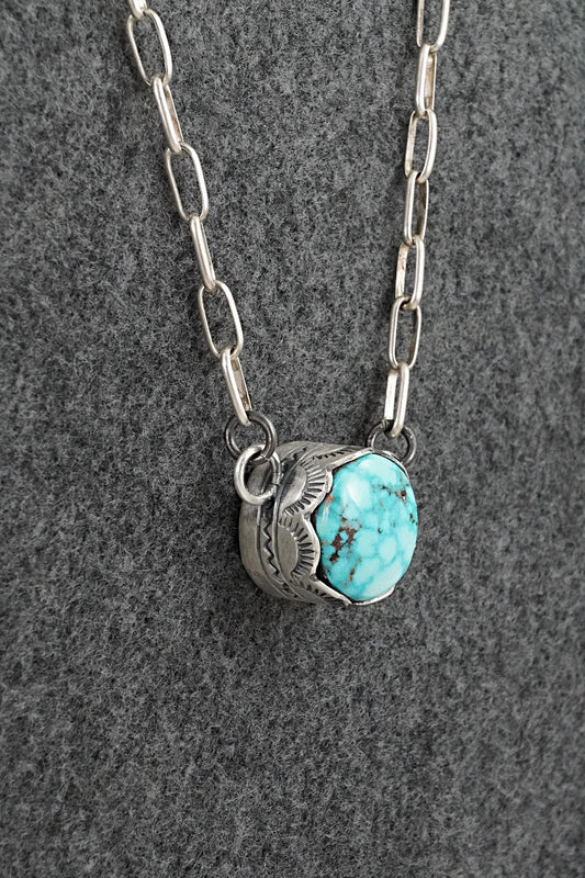 Turquoise & Sterling Silver Necklace - Randy Boyd