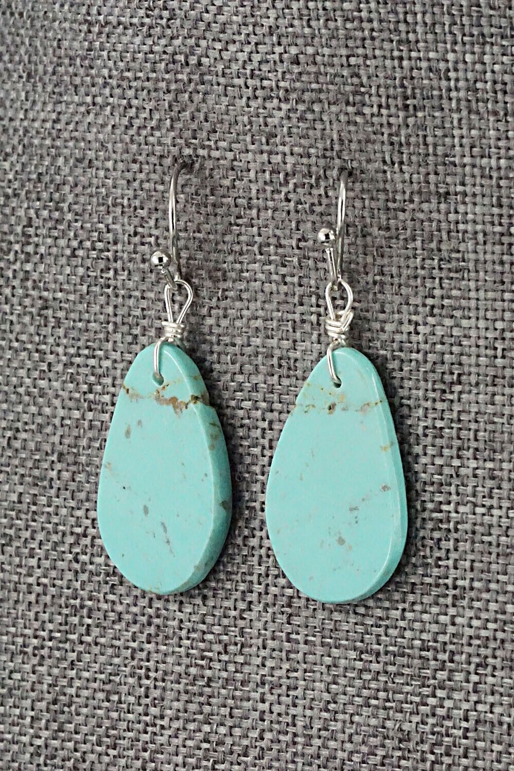 Turquoise & Sterling Silver Earrings - Joe Garcia