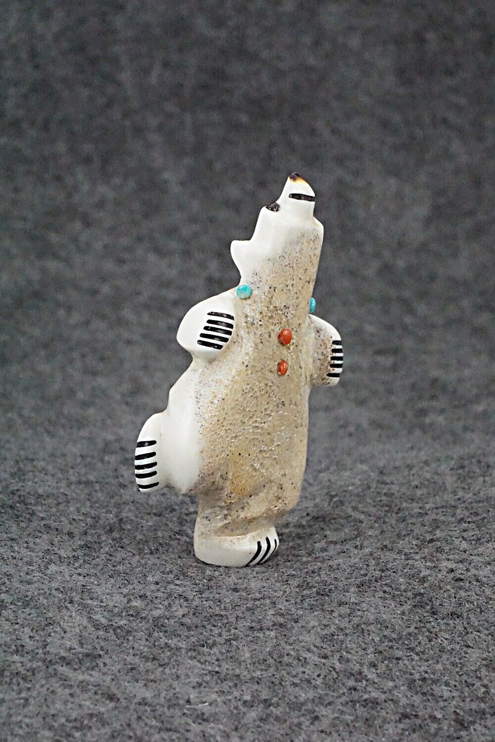 Dancing Bear Zuni Fetish Carving - Claudia Peina