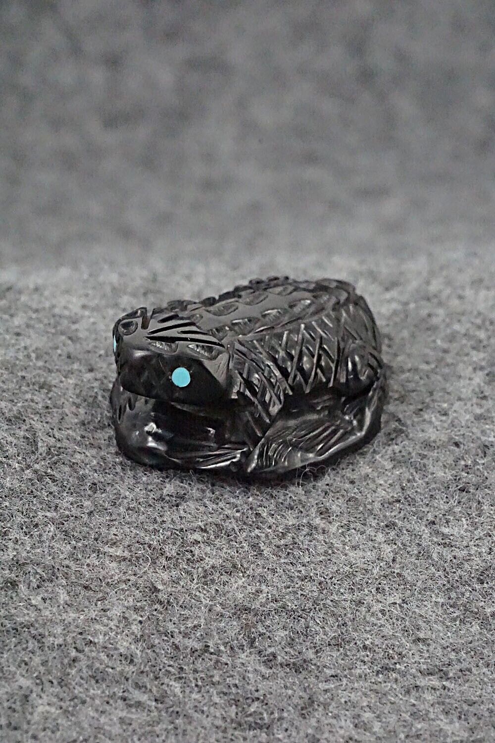 Horned Toad Zuni Fetish Carving - Jensen Charlie