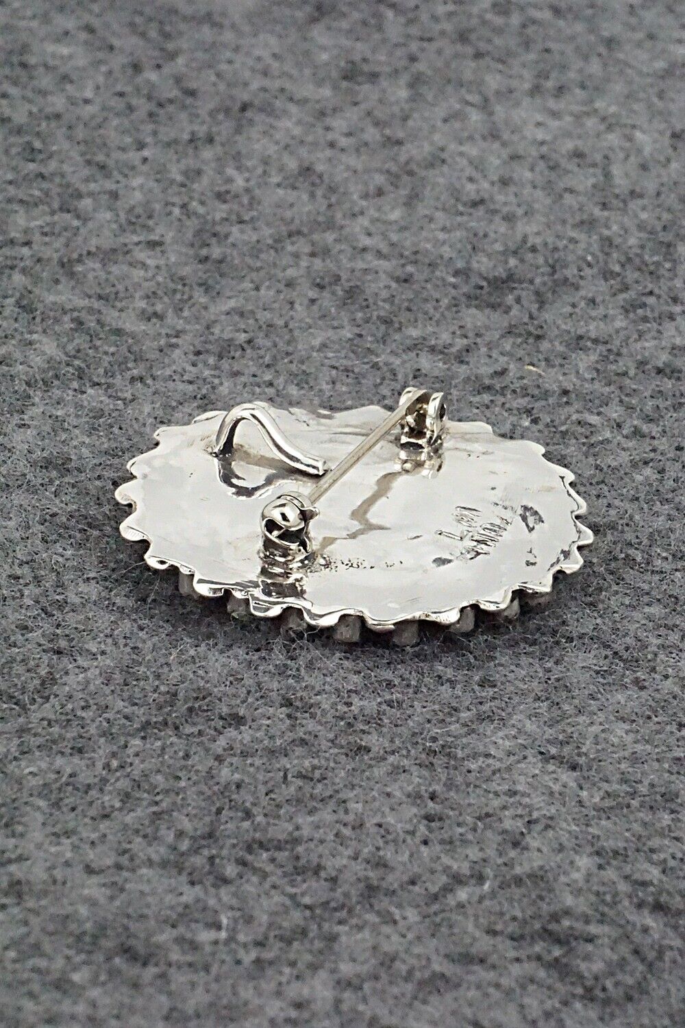 Multi-Stone & Sterling Silver Pendant/Pin - Lorencita Walela