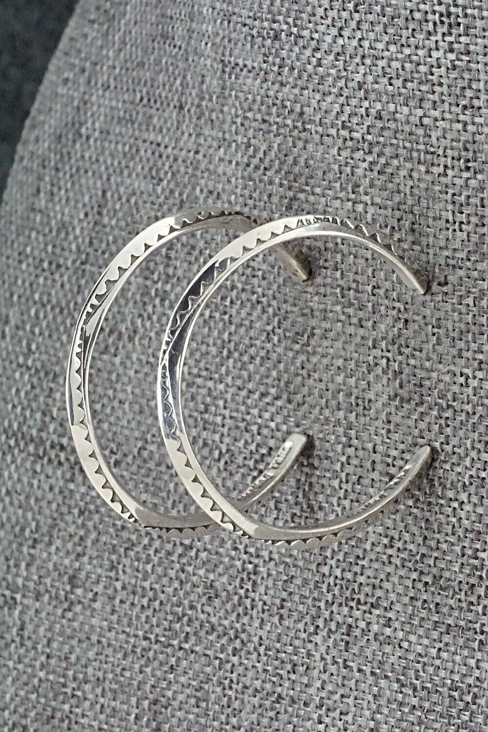 Sterling Silver Hoop Earrings - Elaine Tahe