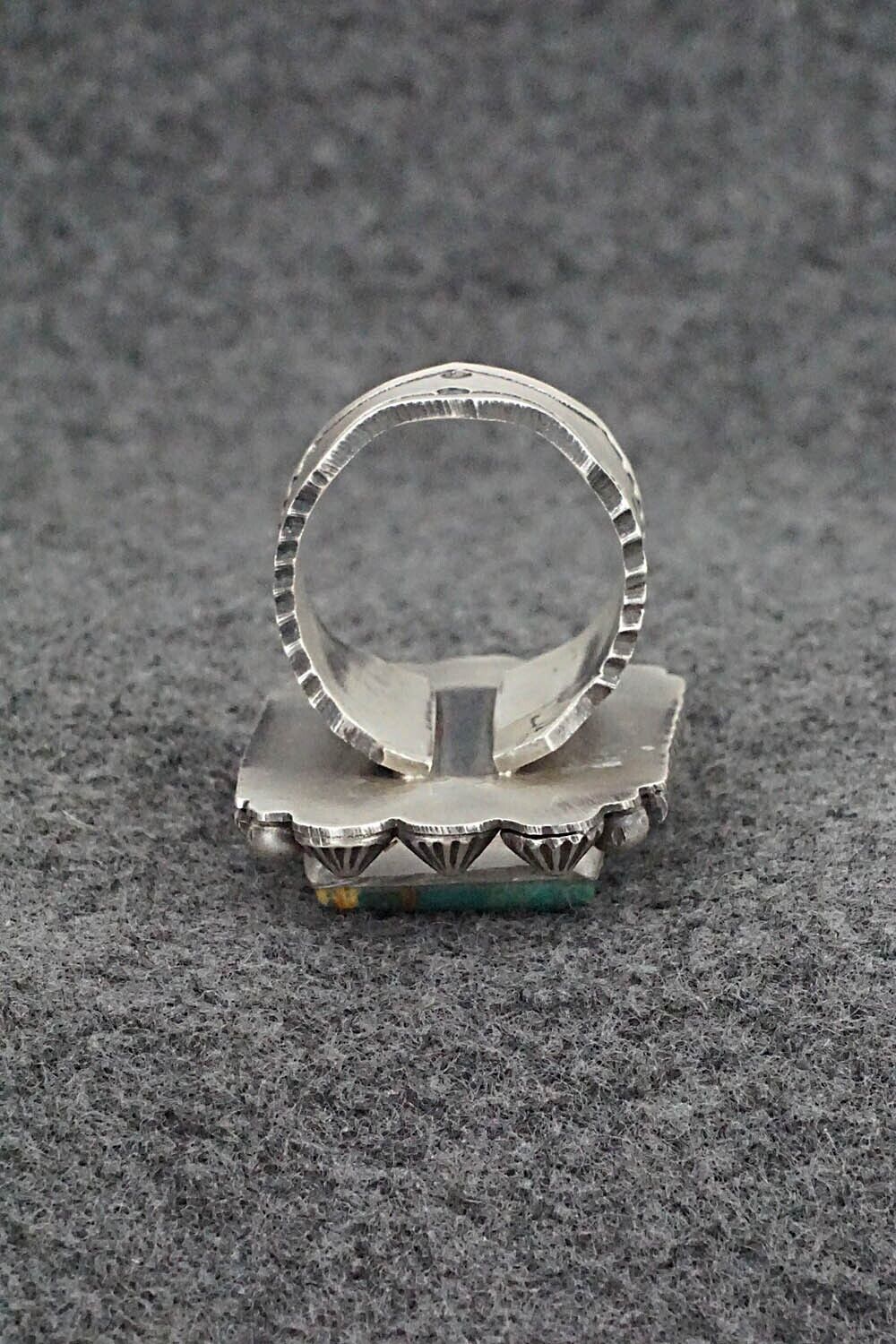 Turquoise & Sterling Silver Ring - Michael Calladitto - Size 8