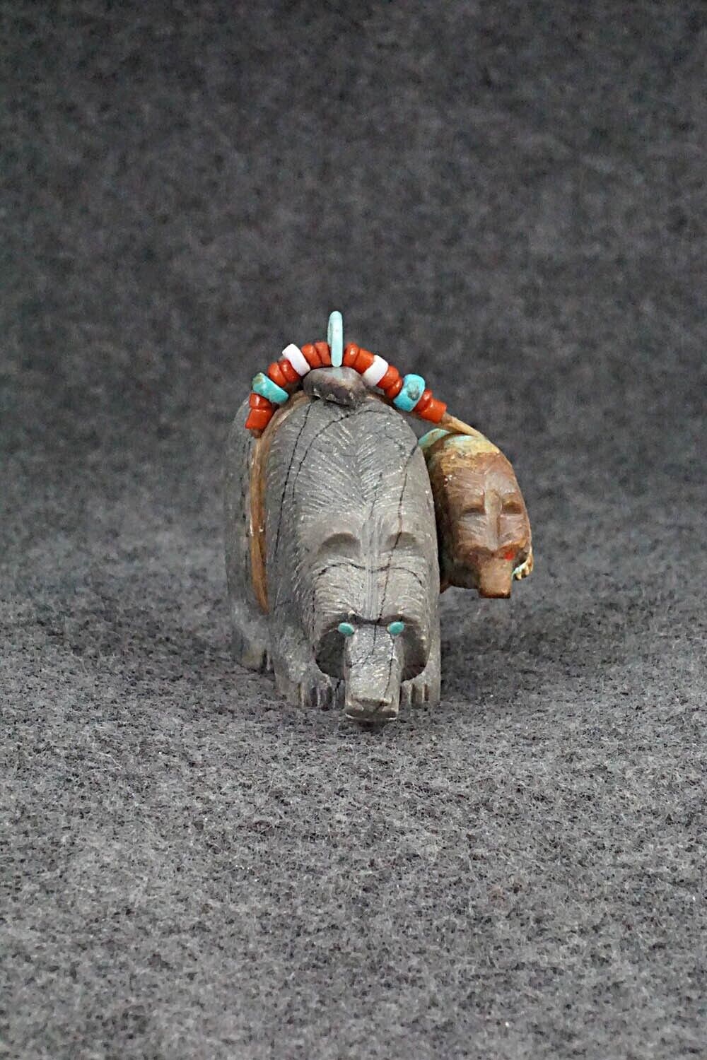 Bear and Cub Zuni Fetish Carving - Douglas Martza