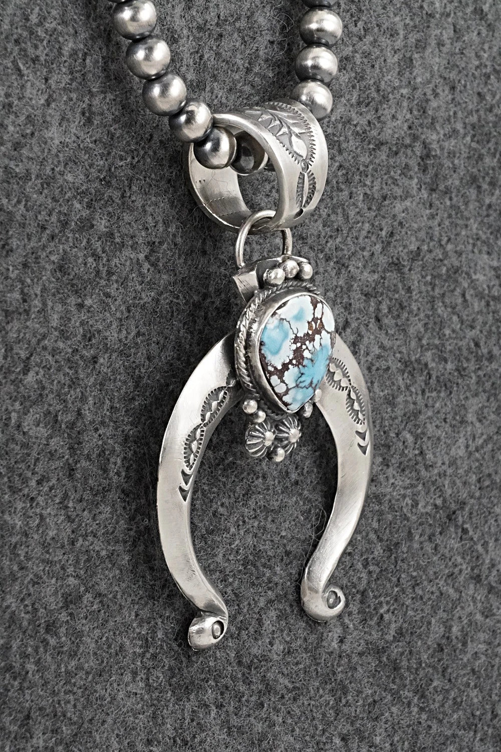 Turquoise & Sterling Silver Necklace - Samuel Yellowhair