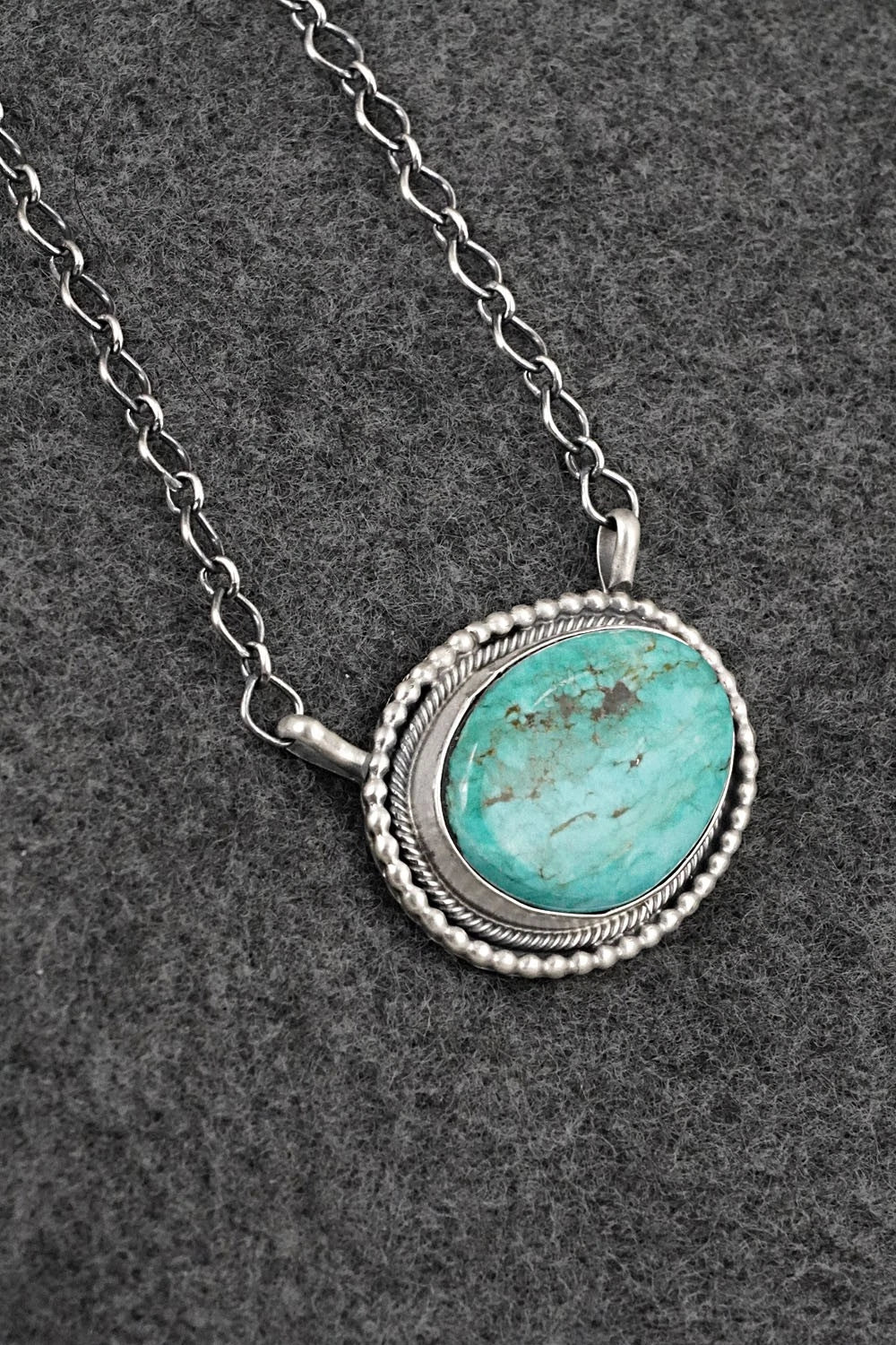 Turquoise & Sterling Silver Necklace - Darrin Livingston