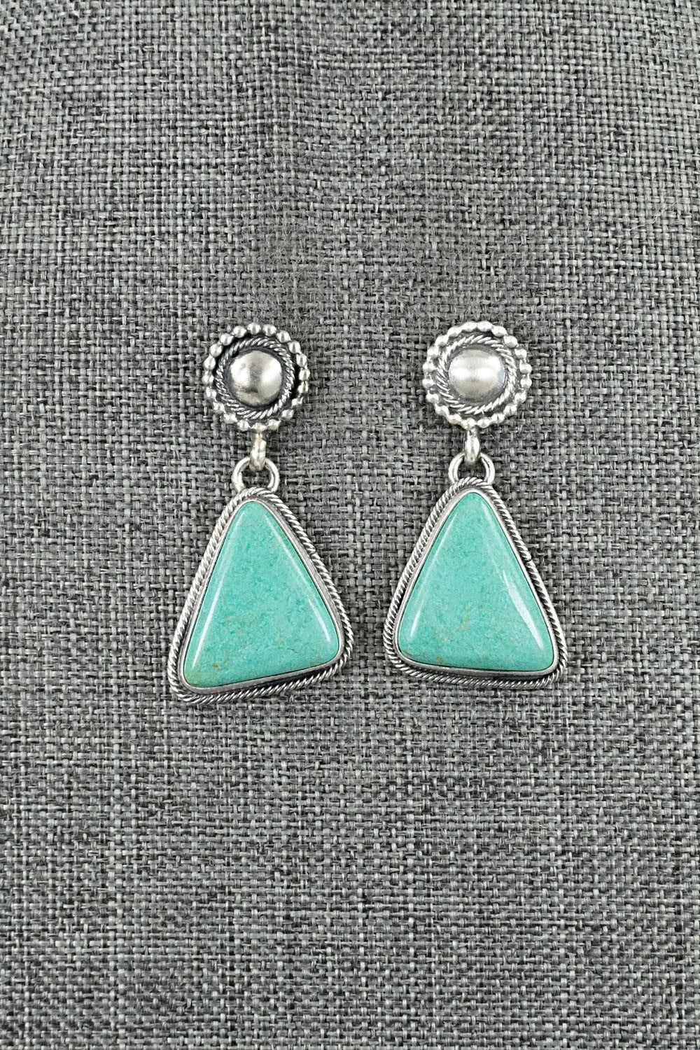 Turquoise & Sterling Silver Earrings - Darrin Livingston