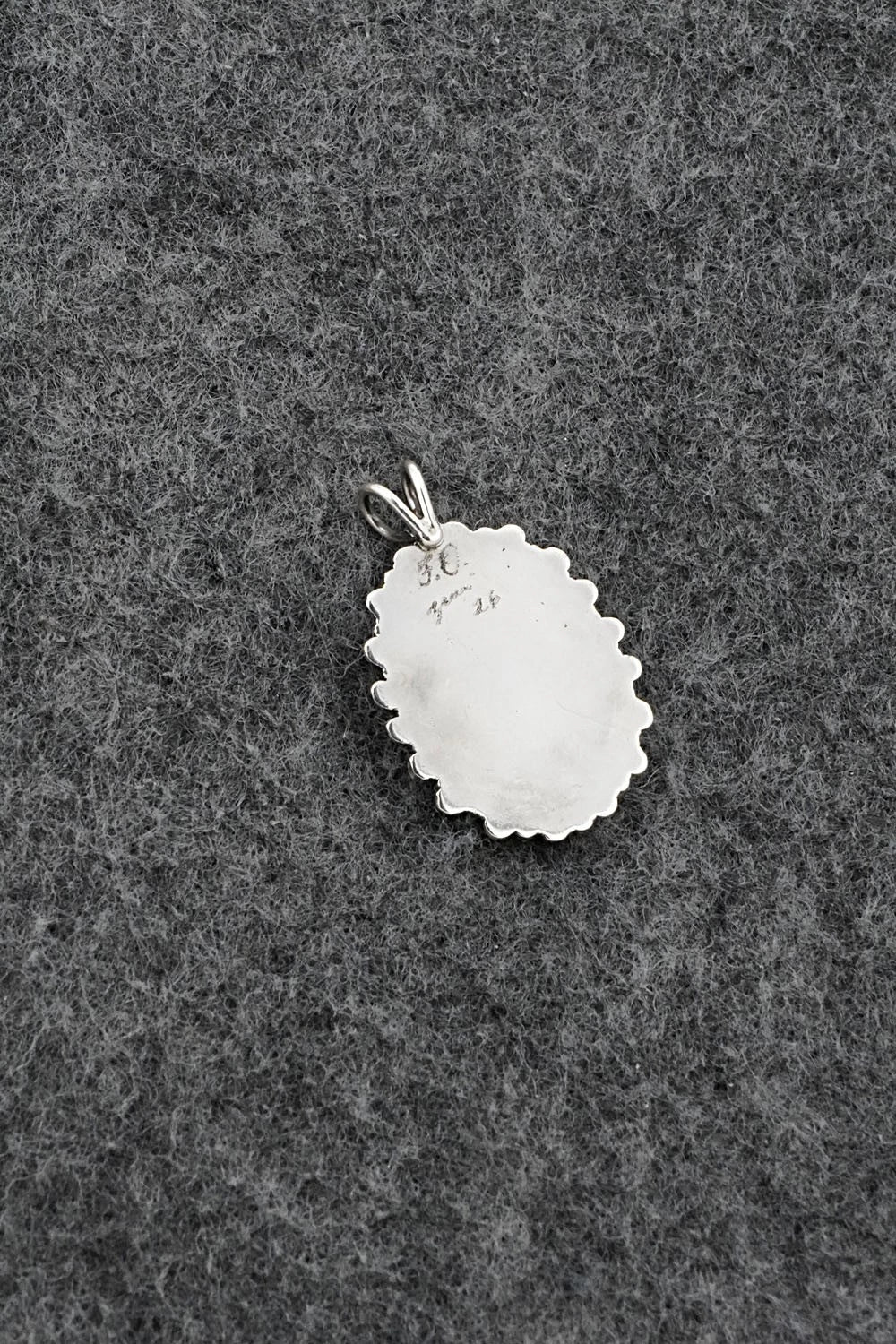 Turquoise & Sterling Silver Pendant - Fritzon Owaleon