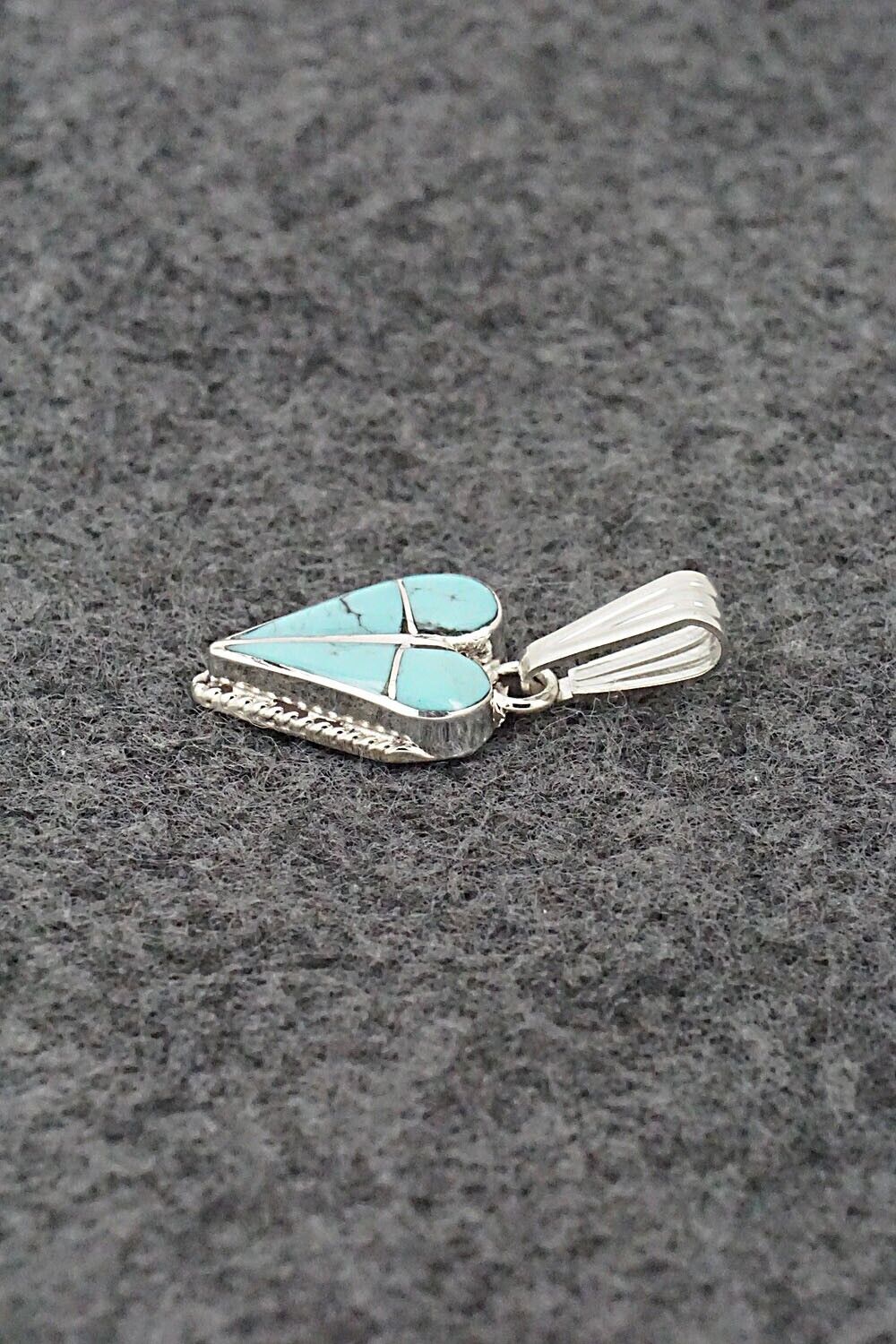 Turquoise & Sterling Silver Pendant - Velda Nastacio