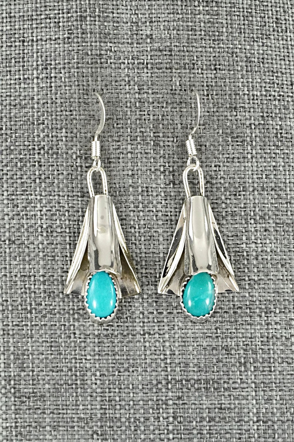 Turquoise & Sterling Silver Earrings - Louise Yazzie