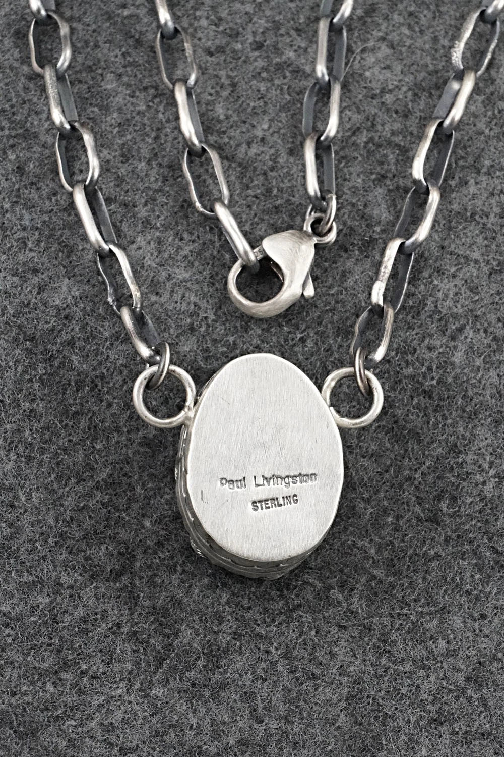 Turquoise & Sterling Silver Necklace - Paul Livingston