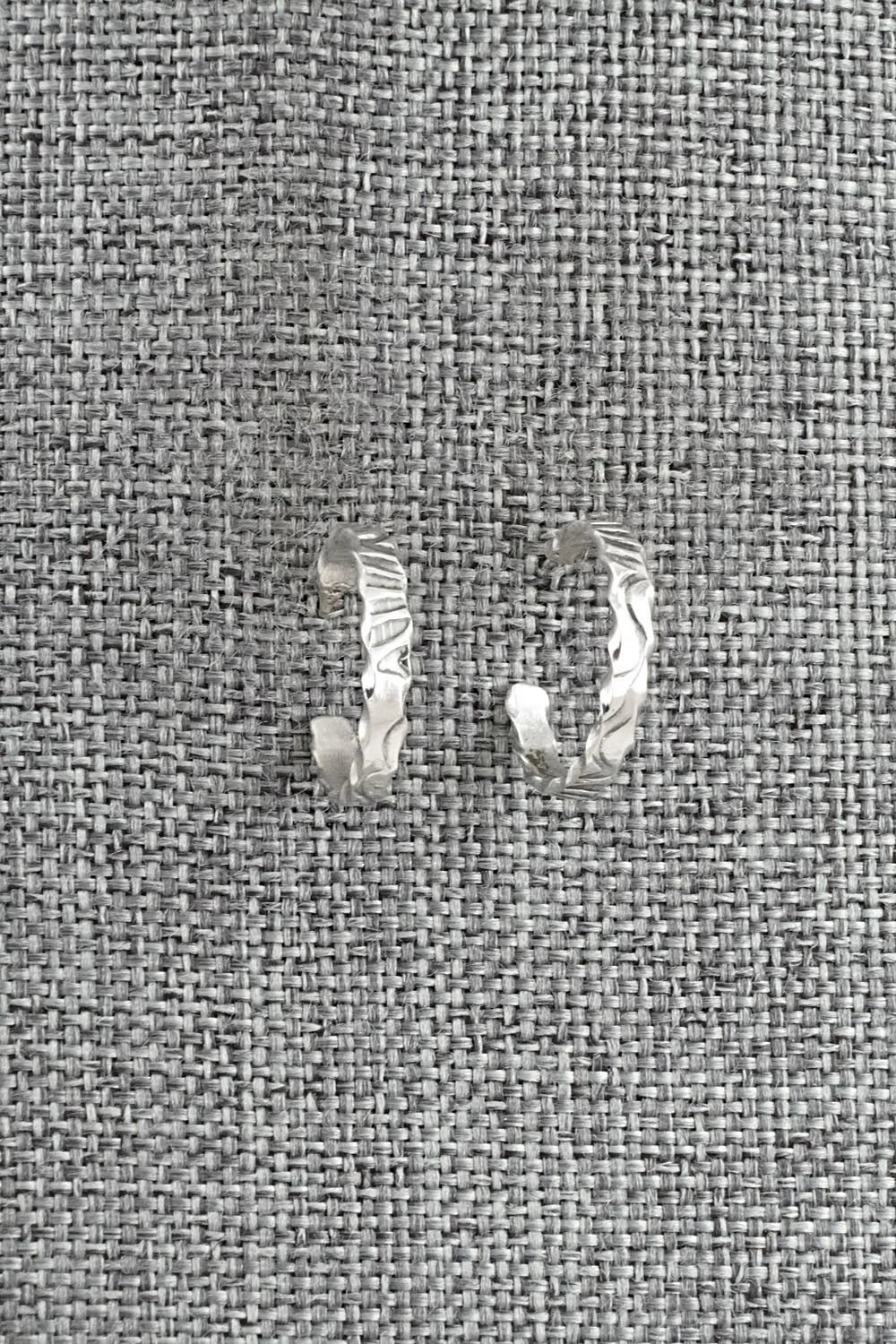 Sterling Silver Hoop Earrings - Elaine Tahe