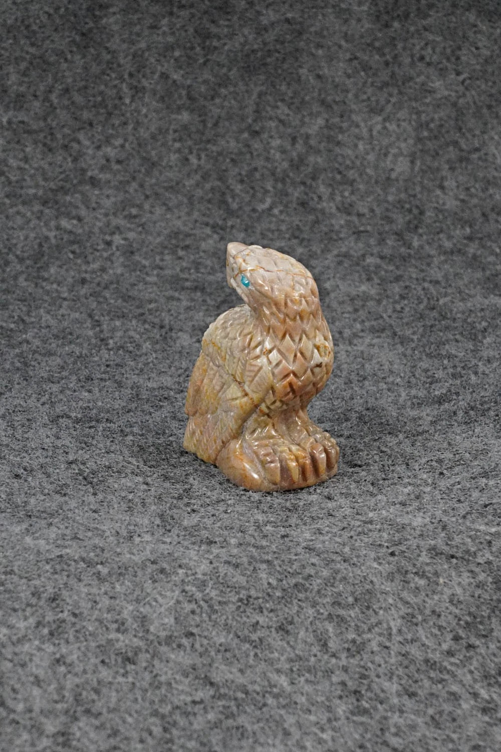 Eagle Zuni Fetish Carving - Randy Lucio
