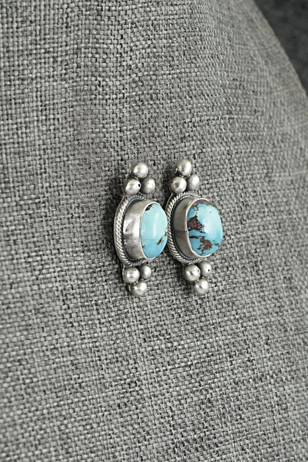 Turquoise & Sterling Silver Squash Blossom Set - Darrin Livingston