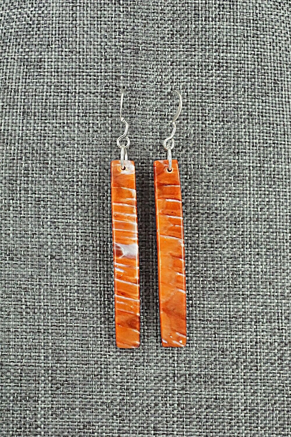 Spiny Oyster & Sterling Silver Earrings - Jesus Espino