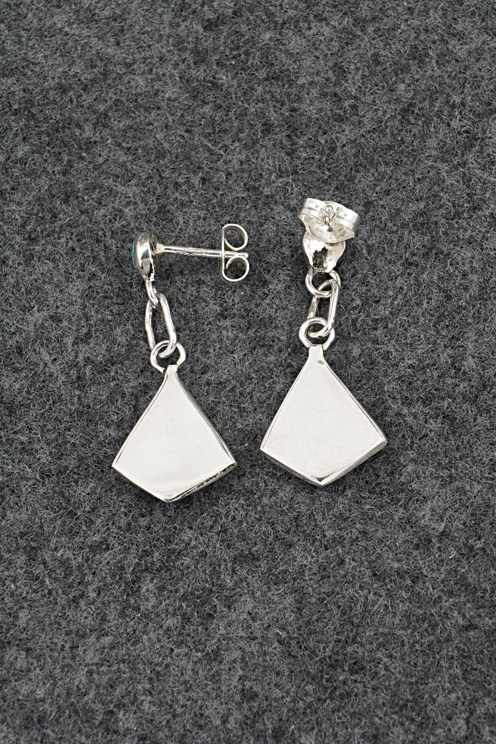 Turquoise & Sterling Silver Earrings - Orena Leekya