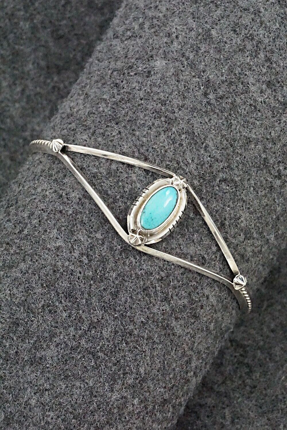 Turquoise & Sterling Silver Bracelet - Amos Begay
