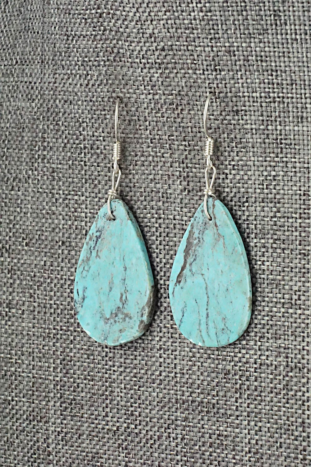 Turquoise & Sterling Silver Earrings - Joe Garcia