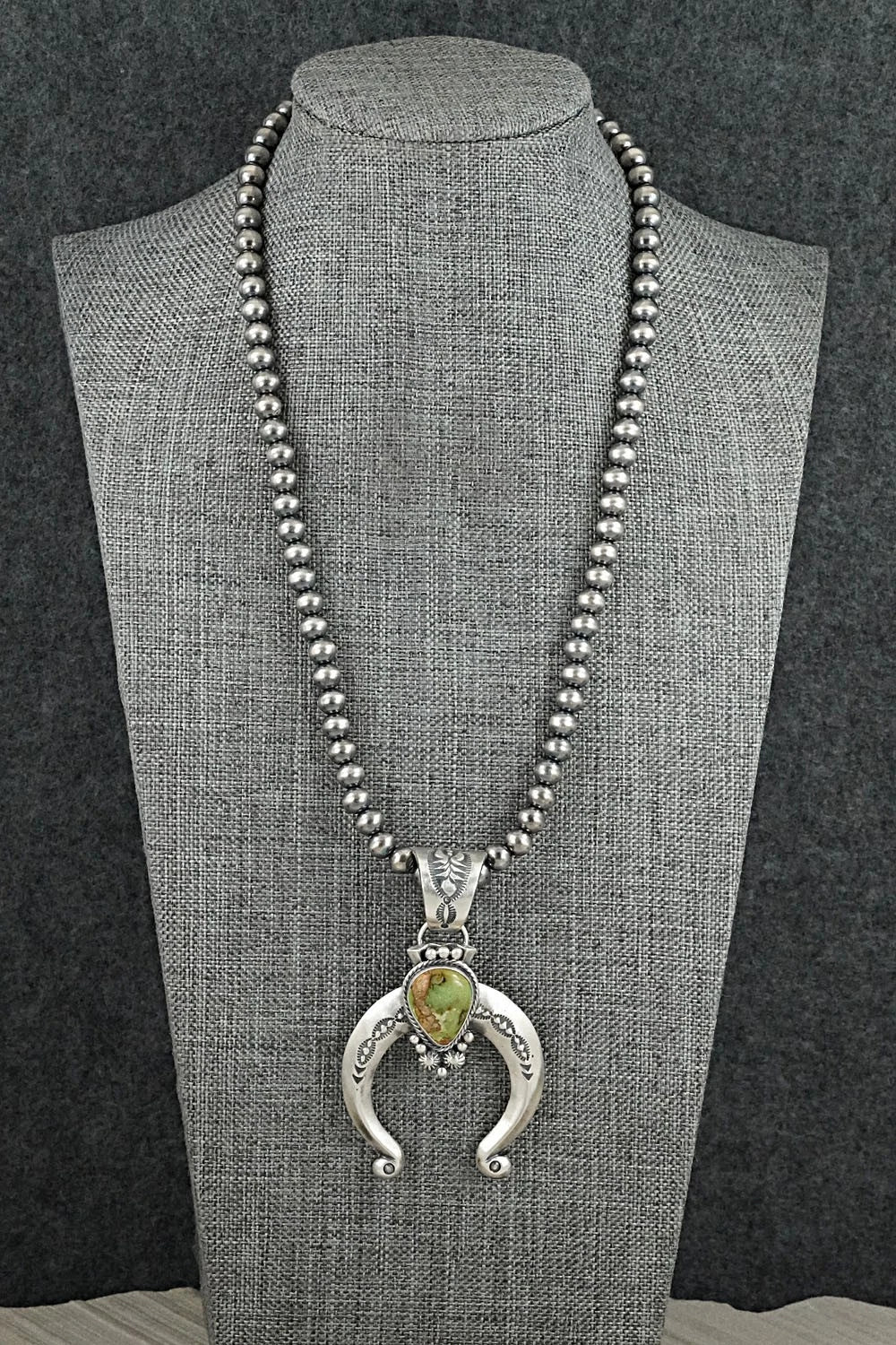 Turquoise & Sterling Silver Necklace - Samuel Yellowhair