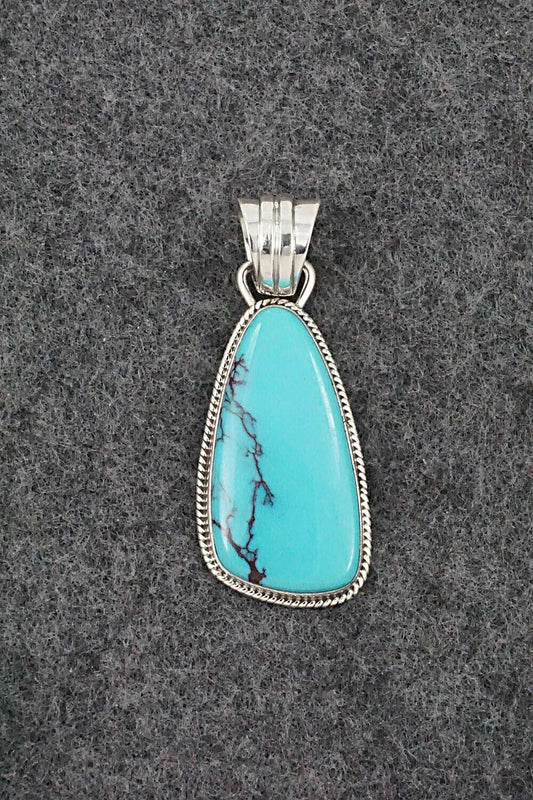 Turquoise and Sterling Silver Pendant - Sharon McCarthy