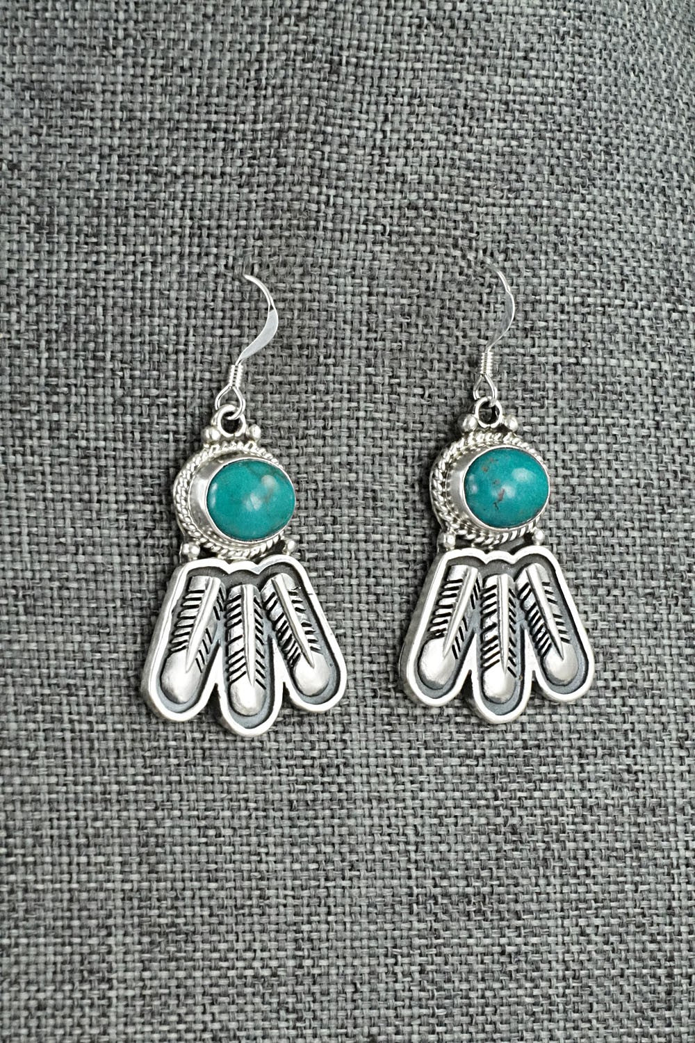 Turquoise & Sterling Silver Earrings - Sharon McCarthy