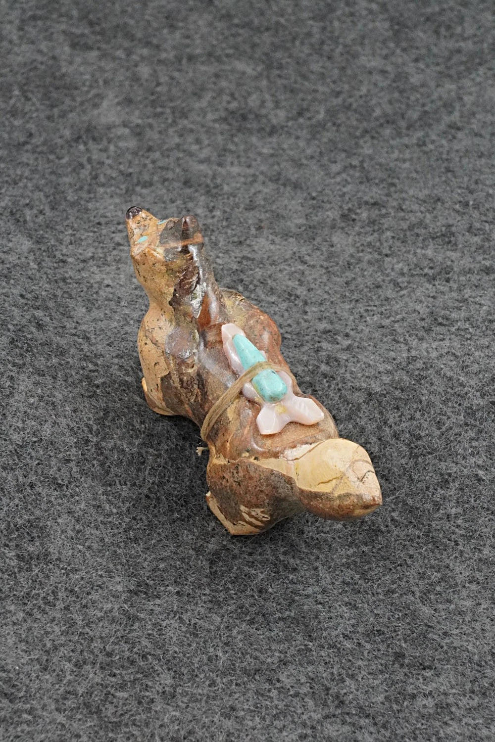 Wolf Zuni Fetish Carving - Freddie Leekya