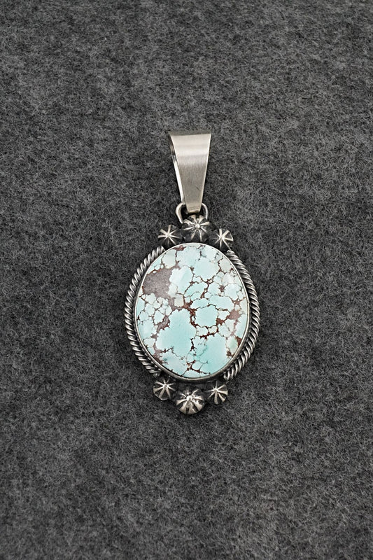 Turquoise & Sterling Silver Pendant - Darrin Livingston