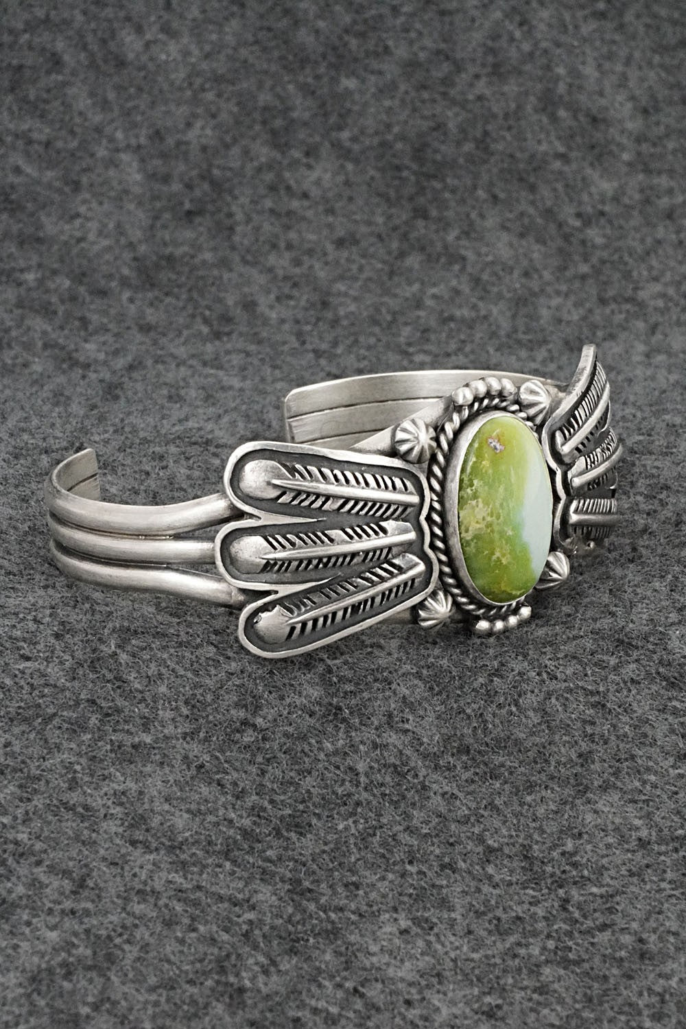 Variscite & Sterling Silver Bracelet - Daniel Benally